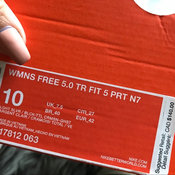 NWOB 🏃🏼‍♀️NIKE FREE 5.0 TR FIT 5 WOMENS SIZE 10 - Picture 7 of 8